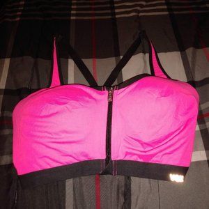 Pink sports bra